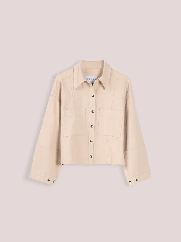 کت کوتاه کتان زرد